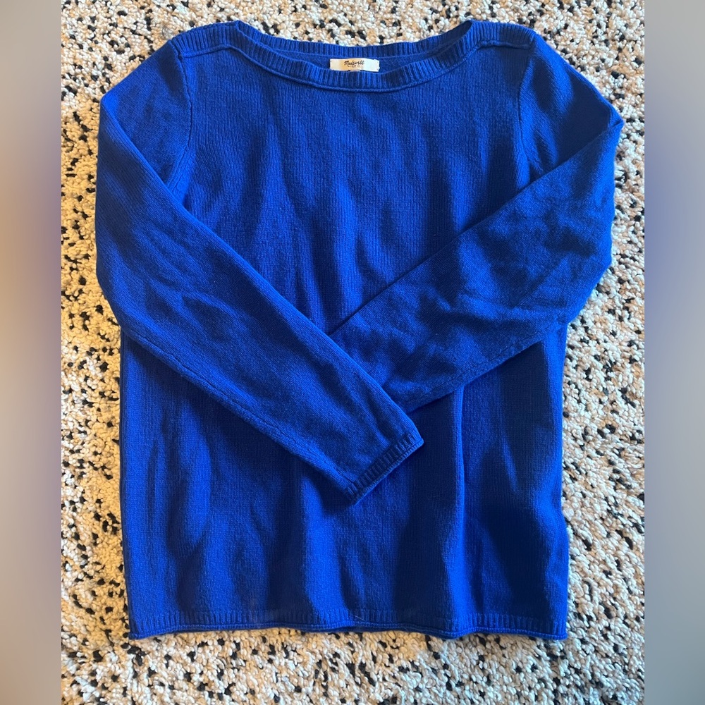 Blue Madewell knit sweater